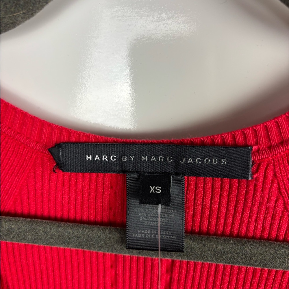 Marc by Marc Jacobs red corvette knit fit and flare dress - Picture 2 of 6